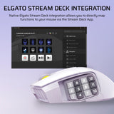 Corsair Scimitar Elite Wireless SE MMO MOBA PC Gaming Mouse – White