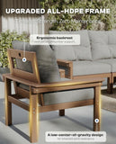 7-Pc HDPE Outdoor Sofa Set w/Tables