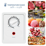 Techomey Chest Freezer 18 Cu Ft, Deep Freezer with 7 Level Adjustable Thermostat, Large Capacity Chest Freezer for Garage, Basement, Restaurants, White