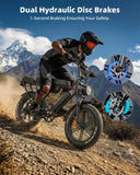 OUXI V8Max Electric Bike for Adults, 20" Electric Dirt Bike with NFC Unlock