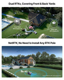 ANTHBOT M9 Pre-Order Set, Robot Lawn Mower Perimeter Wire Free. Includes Garage, NetRTK, 4G Service, RTK Wall Mount Kit, 15pcs Blades. Automatic Mapping Zone Division, 1/4 Acre, 45% Slope