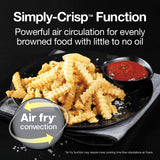 Toaster Oven Air Fryer Combo with 4 Functions Including Convection, Bake & Broil, Fits 6 Slices or 12” Pizza, Auto Shutoff, Black Proctor Silex