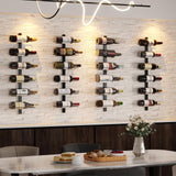 12 Bottle Wall Mounted Wine Rack, Detachable Wine Storage Organizer Used As One or Four | DIY Wall Hanging Wine Holder X-cosrack