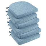downluxe Indoor Chair Cushions for Dining Chairs, Soft and Comfortable Textured Foam Kitchen Chair Pads