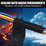 PACKKA Wire Harness Tape 3/4” x 50’ (3 Rolls) Self-Adhesive Fabric Tape Black Electrical Tape for Automotive Engines, Noise Dampening and Cable Protection