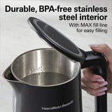 Digital Temperature Control Electric Tea Kettle, Hot Water Boiler & Heater 1.7L, 5 Preset Modes + Keep Warm Hamilton Beach