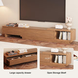 NessCarsti 79"-103" Extendable Mid-Century TV Stand Entertainment Center