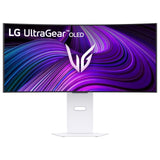 LG 34GX90SA-W 34-inch Ultragear WQHD (3440 x 1440) OLED Curved Gaming Monitor 240Hz, 1ms, NVIDIA G-Sync Compatible, AMD FreeSync Premium, VESA DisplayHDR True Black 400, webOS, USB Type-C, White