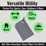 Multi-Function Magnetic Golf Towel - Exclusive Wash Pocket- Scrub Pad Cleaner - Magnet for Golf Cart or Clubs (16" x 24" Blue)