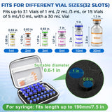 32 Slots Peptide Case for Fridge | Vial Case for Fridge｜1ml 2ml 3ml 5ml 10ml 30ml Vials