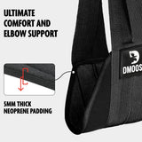 DMoose Fitness Hanging Ab Straps for Pull Up Bar & Core Strength Training - Thick Padded Arm Strap for Ab Swing with 2 Rust-Resistant Carabiners - Pull Up Straps for Abs Workout at Home and Gym (Pair) DMoose Fitness