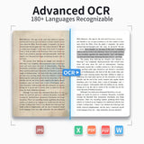 CZUR Shine Ultra Smart Portable Document Scanner, Thin Book Scanner
