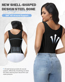 SHAPSHE Waist Trainer for Women Tummy Control Corset Shapewear Back Support