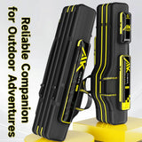 yuzhiyuan Fishing Rod Case & Bag Triple-Layer - 1680D Oxford, Wire-Reinforced Anti-Deforming, Foldable Portable, Quick-Access Compartments, Fishing Gift for Men Anglers