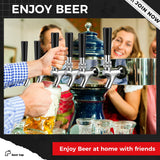 Sliner 2 Pcs Stout Beer Faucet, Stainless Steel Draft Keg Tap with 304 Stainless Handle, Dispensing Tap for Beer Shanks and Towers