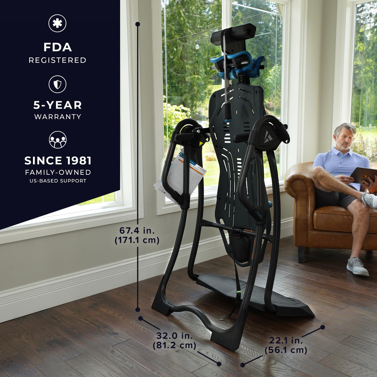 Teeter FitSpine LX9 Inversion Table, Deluxe Easy-to-Reach Ankle Lock ...