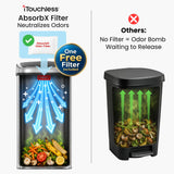 iTouchless 24 Gallon Large Sensor Trash Can with AC Adapter | Odor Filter