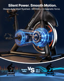 MERACH S36 Exercise Bike, Magnetic Resistance, 330lbs Capacity