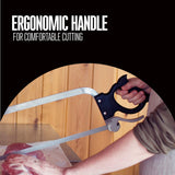 Weston Butcher Meat and Bone Saw with 16 Inch Stainless Steel Serrated Blade with Quick Release Handle (47-1601)