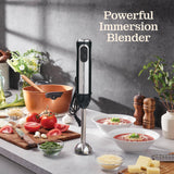 Electric Hand Blender 500 Watt with Turbo Mode, Detachable Base. Handheld Blender Stick Peach Street