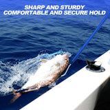 Fishing Gaff Hook Fish Hooked Gig Harpoon Gigging Spear Harpoons Pole with Stainless and Aluminum Hook for Large Fish Yorikyas