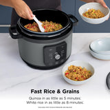 Ninja HyperHeat 9-in-1 Electric Pressure Cooker | 6.5 Qt Multi Cooker with Sear/Sauté, Slow Cooker, Rice Cooker, Sous Vide | 1200W | Fast Cooking, PFAS-Free Pot | Dark Gray | PC201GY