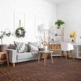 Sorbus 80 Sq. Ft. Wood Grain Floor Tiles Foam Mat EVA Interlocking Mats Tile 3/8-Inch Thick Flooring Wood Puzzle Exercise Mats w/Borders - Home Playroom Basement, Apartment, Trade Show, Baby, Dance
