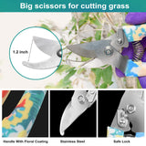 Garden Tool Set, Stainless Steel Heavy Duty Gardening Tools 30 PCS w/Floral Print