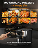 6-in-1 Air Fryer, 7-Qt Large Capacity, 50°F–400°F Precise Temp Control, 100 Presets, Dishwasher Safe