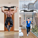 HWOOUSA Wall Mounted Pull Up Bar - Heavy Duty Chin Up Bar, Strength Training, Outdoor Pull-Up Bar for Garage, Joist, Wall Mount - Multifunctional Fitness Bar,Supports up to 600 Lbs HWOOUSA