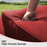 6" Thick Outdoor Cushions 22x24x6, 1-Set Deep Seat Patio Cushions with Removable Cover