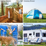 16L Propane Tankless Water Heater, 4.8GPM Camping Water Heater, Outdoor Portable Hot Water Heaters with Digital Display and Overheat Protection for Camp Boat Cabins
