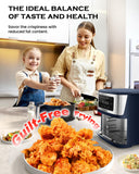 Nuwave Brio Plus 6-in-1 Air Fryer, 7-Qt Large Capacity, 50°F–400°F Precise Temp Control, Non-Toxic PFAS-Free Nonstick, Air Fry, Bake
