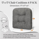 Basic Beyond Chair Cushions for Dining Chairs,