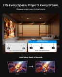 Valerion VisionMaster Pro2 Triple Laser Projector 4K,15000:1 Contrast, 0.9-1.5x Optical Zoom, 2X Multitasking Power, IMAX, HDR10+, GTV, 4ms Lag-Free Gaming, 3000 ISO Lumens, Google Home, Apple Homekit