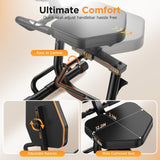 YOSUDA PRO Recumbent Exercise Bike for Home Use with Resistance Bands-Recumbent Bike with Smart Workout APP, Comfortable Seat, Pulse Sensor & 16-level Resistance YOSUDA