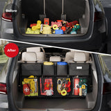 SURDOCA Car Trunk Organizer, 3rd Gen [7 Times Upgrade] Super Capacity Car Organizer SUV, Equipped SURDOCA