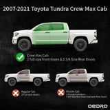 OEDRO 6" Running Boards 2-Stair Fit for 2007-2021 Toyota Tundra Crewmax Cab