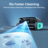 (2026 New) AIPER Experts Duo: Scuba V3 & EcoSurfer S2, 360° Top-to-Bottom Cleaning, 7 Day Hands-Free Care, 10x Faster Pool Cleaning with AI Patrol, Smart Parking & Water Quality Maintenance, Blue