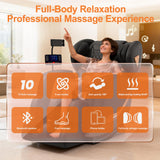 GOLD TIME Upgraded Massage Chair Full Body, Zero Gravity Recliner with Heat, 10 Fix Points, Bluetooth, Touch Screen, Footrest, Shiatsu Massage Chair Full Body for Parents, Seniors & Easy Assembly