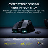 Wireless SE Gaming Mouse – 26,000 DPI, Ergonomic Design for Larger Hands, 10 Programmable Buttons