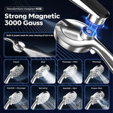 Shower Head with filtered Handheld High Pressure daul Shower Heads with Handheld Spray Combo and 10 Sprays Handheld Shower Head Detachable Shower head Built-in Magnetic Docking and Power Jets Chrome