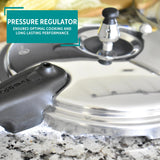 Mirro 92180A Polished Aluminum 10-PSI Pressure Cooker Cookware, 8-Quart, Silver -