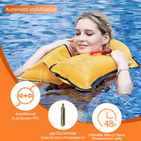 VOGUCCLO Automatic/Manual Inflatable Life Jacket| Inflatable PFD Kayak Vest Adult| Life Vest for Adults| Outdoor Water Sports| Supports up to 330 lbs|33g of Carbon Dioxide Cylinder (607W Camouflage)