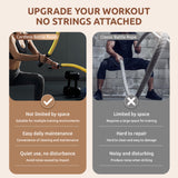IPO 2026 Upgrade Weighted Ropeless Battle Ropes, Heavy Duty Portable Cordless Battle Ropes for Home Gym, home fitness workout Rope for Strength Building suitable Men & Women (Yellow, Yellow Max)