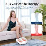 COMFIER Shiatsu Foot Massager with Heat, Kneading and Vibration Heated Foot Feet Massager for Neuropathy Plantar Fasciitis