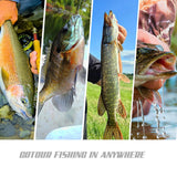 GOTOUR Fishing Lures for Freshwater or Saltwater, Easy to Use for Family Fishing Beginner and Pros, Most Lifelike Jointed Swimbait for Almost All Fishes，Slow Sinking Bass Pike Panfish Walleye Lures