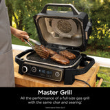 7-in-1 Outdoor Electric Grill & Smoker - Grill, BBQ, Air Fry, Bake, Roast, Dehydrate & Broil Ninja