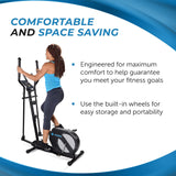 Stamina Elliptical Trainer 1704 - Elliptical Training Machine with Smart Workout App - Compact Standing Elliptical Machine for Home Workout - Up to 250 lbs Weight Capacity