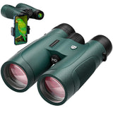 15x52 HD Binoculars for Adults High Powered with Upgraded Phone Adapter - Large View Binoculars with Clear Low Light Vision - Lightweight Waterproof Binoculars for Hunting Bird Watching Travel Cruise GIGAPENGUIN